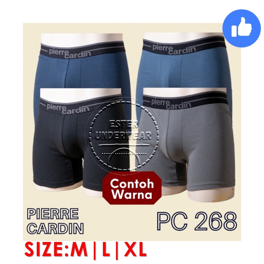 Celana Boxer Pria PIERRE CARDIN PC 268 ISI-2 PCS bahan katun