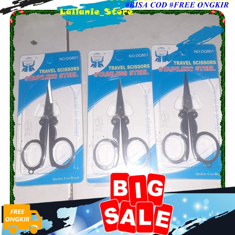 

Gunting Lipat Stainless Travel Scissor Mini Kecil Serbaguna Murah Kuku Set 16 in 1 Manicure 777 Pedicure