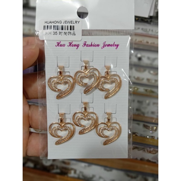 L-441.Liontin xuping wanita berlapis emas dengan mata zircon cantik.