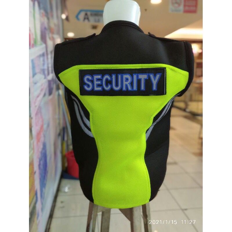 Rompi Security Bahan Jala Double Mesh / Rompi Security Murah