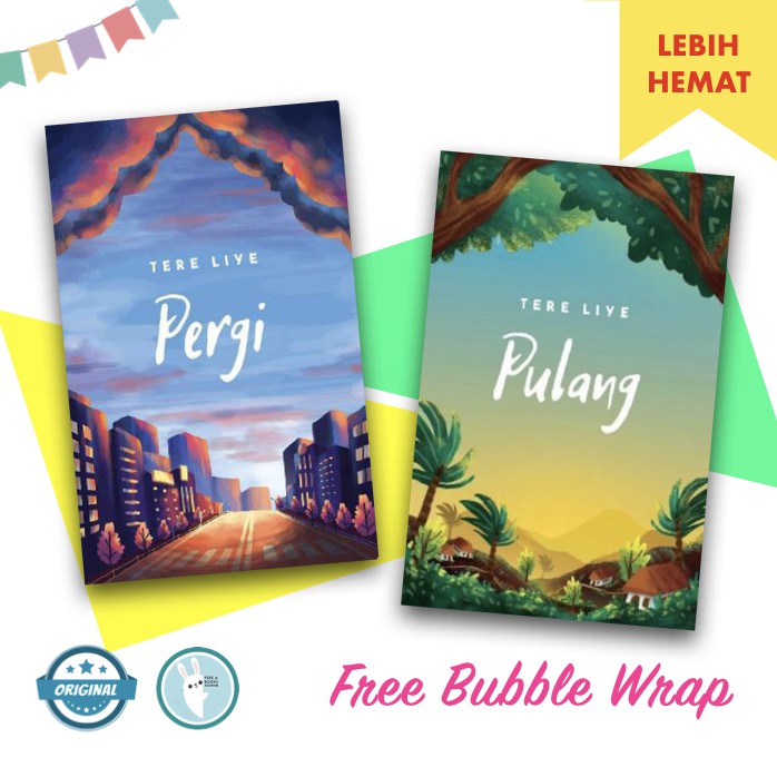 PAKET PROMO: PERGI & PULANG | TERE LIYE | REPUBLIKA (ORIGINAL)