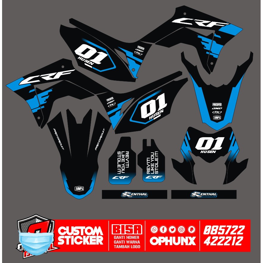 Stiker DECAL CRF 150 L Sticker Custom (6)