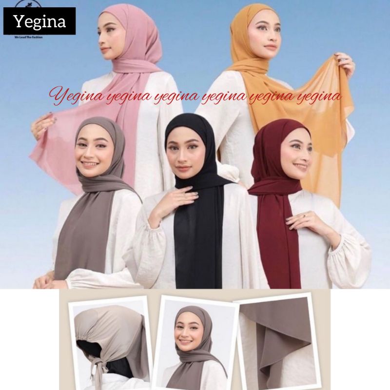 Pasmina inner ciput umama premium bahan ceruty babydoll