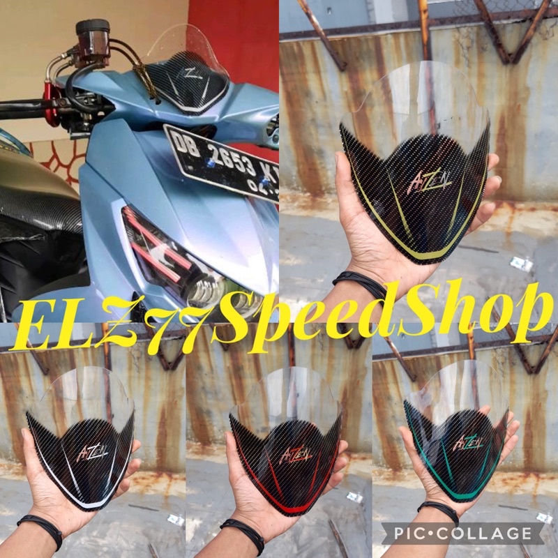 VISOR MIO SOUL GT KARBON WINDSHIELD MIO SOUL GT 115 CARBON KARBON HITAM MDL MHR MIO SOUL GT 115 MIO 