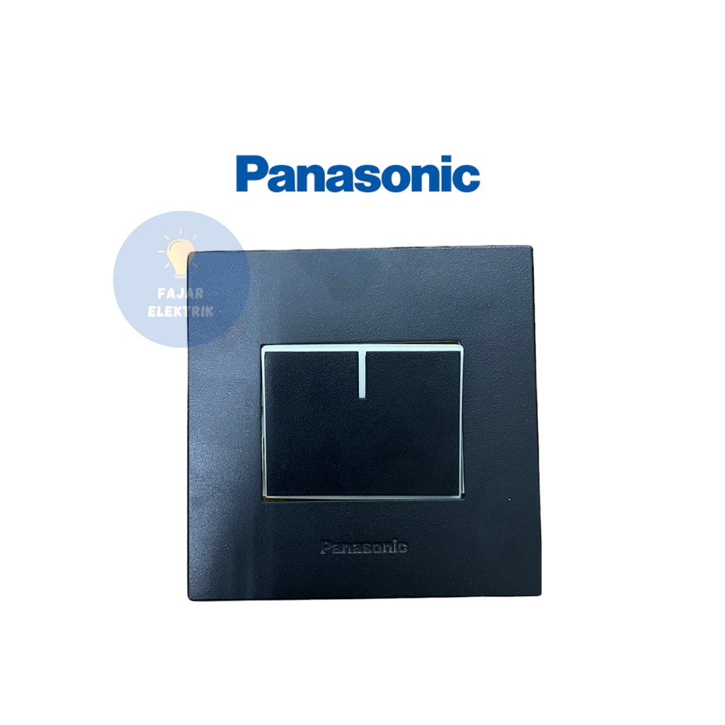 PANASONIC SAKLAR ENGKEL MATA BESAR BLACK HITAM