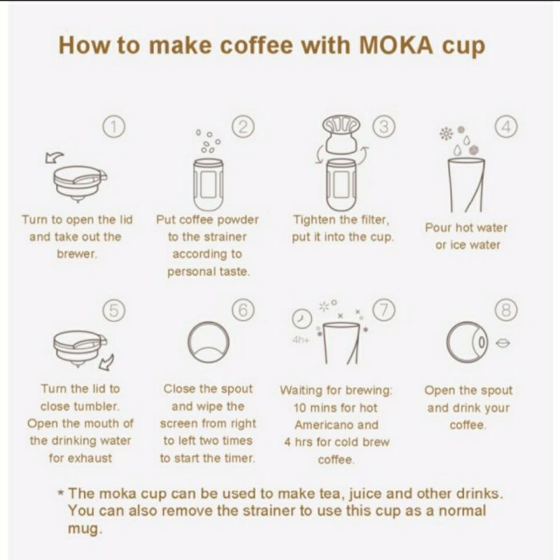 xiaomi moka smart coffe tumbler with oled
