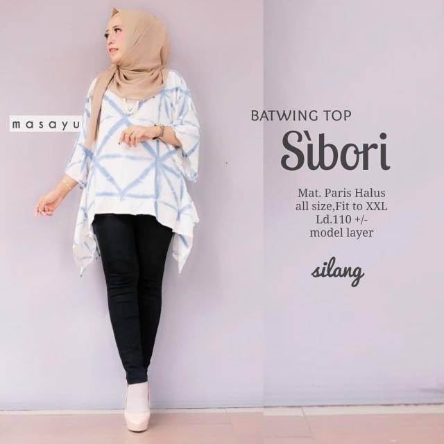 Batwing top sibori