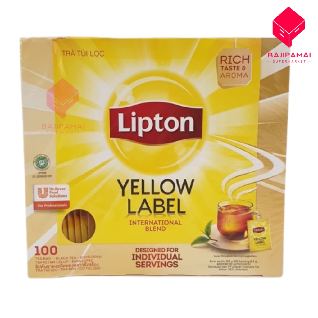 

Lipton Yellow Label Tea 100's enveloped