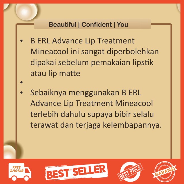 Pelembab Bibir Lipbalm Bibir Pencerah Bibir Pencerah Bibir Hitam Perawatan Bibir Lip Treatment B Erl