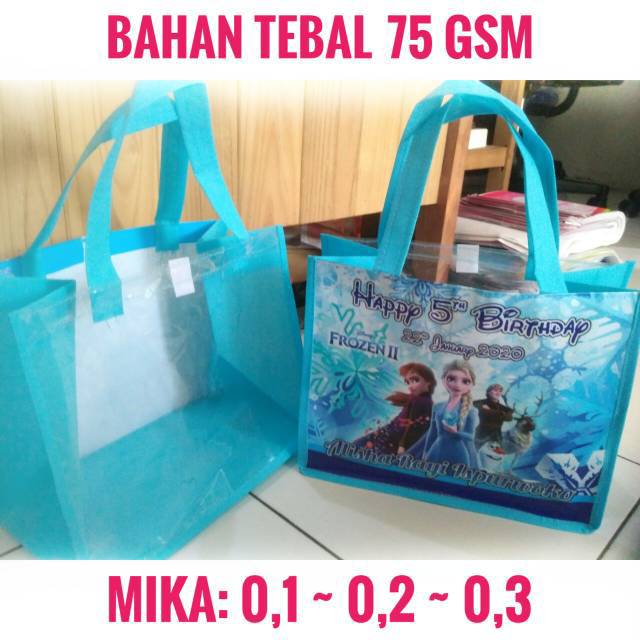 tas ultah anak MIKA muat Kotak Nasi KFC BENTO model kotak kombinasi  minnie mouse