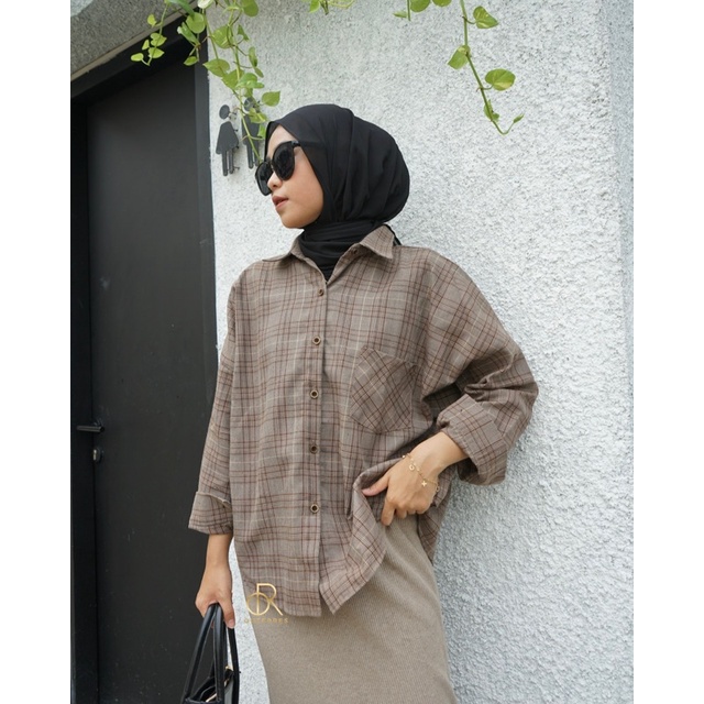 ANNA SHIRT / KEMEJA TARTAN WANITA-CHOCOPIE