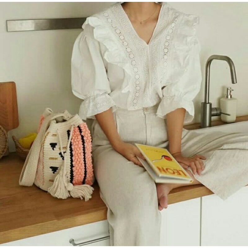 KARAMEL || TAS RAJUT WANITA MOTIF CLASSIC PART 1 / TAS RAJUT WANITA BULAT TERBARU