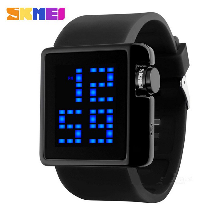 Jam Tangan LED - 1145 - EMWS3CBK Black - SKMEI