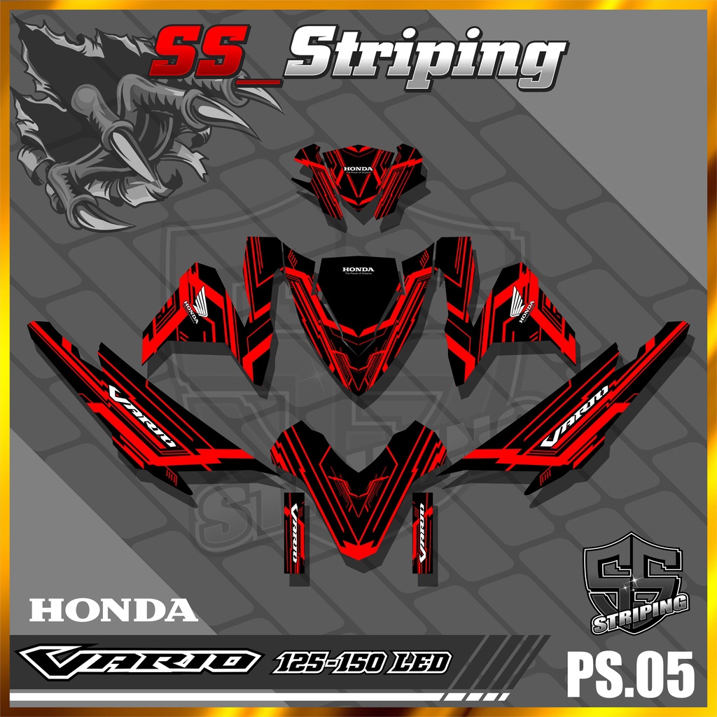 Jual Decal Sticker Full Body Vario 125 - 150 LED - Stiker Full Body