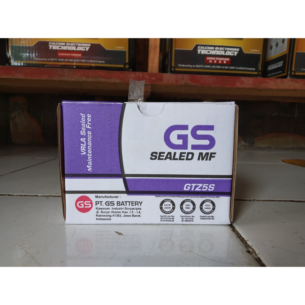 Jual ACCU/AKI GS ASTRA MAINTENANCE FREE GTZ-5S | Shopee Indonesia