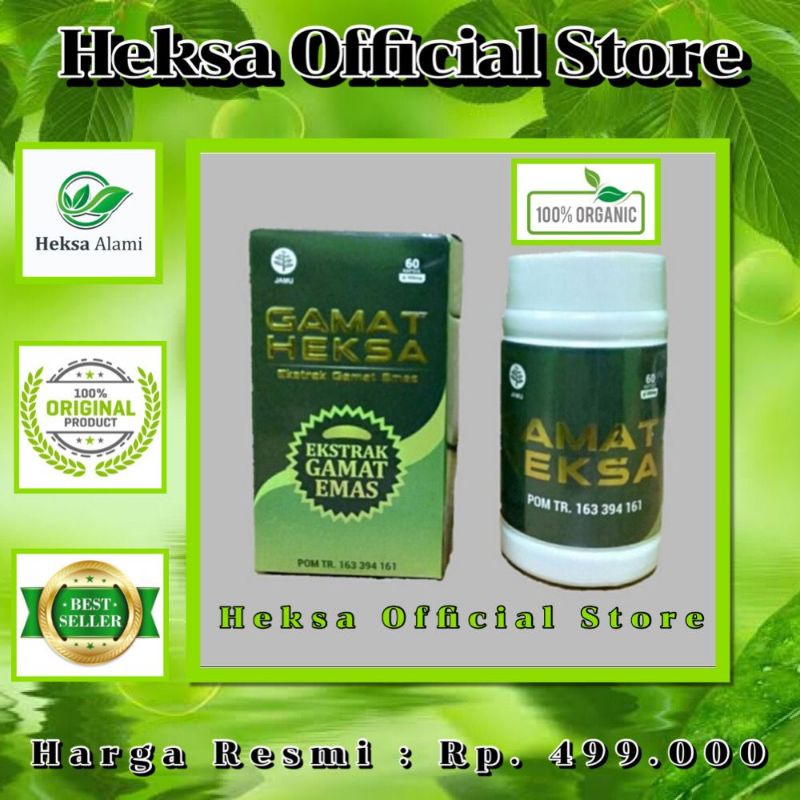 Gamat Heksa | 100% Ekstrak Gamat Emas | Obat penyakit degeneratif | 100% Original buatan Indonesia