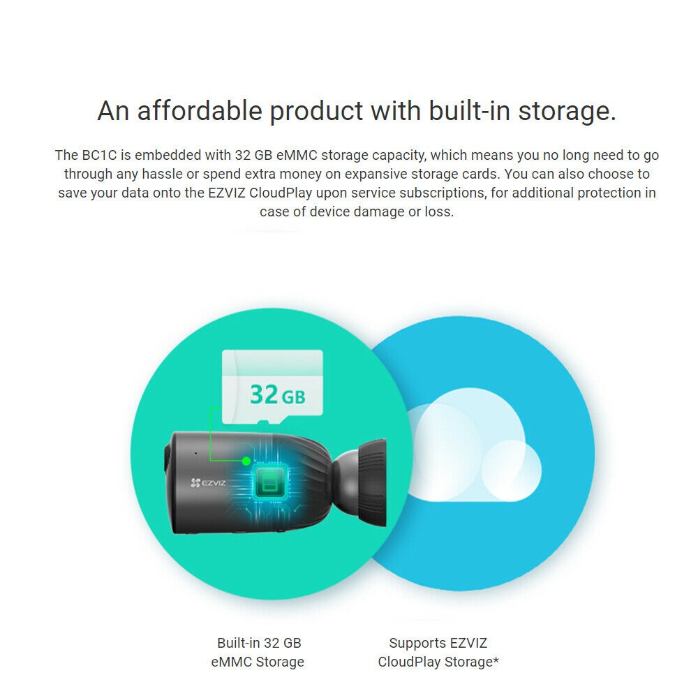 EZVIZ eLife BC-1C Stand Alone Camera Battery-Powered