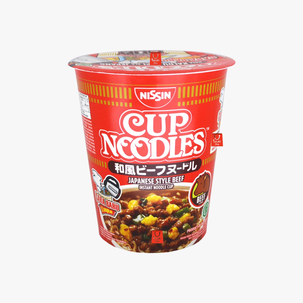 

ECERAN Nissin Cup Noodles Rasa Kaldu Sapi Mie Ala Jepang Praktis Langsung Seduh - 66gr