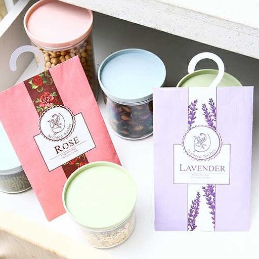 Pengharum Lemari Aromatherapy Pewangi Ruangan Gantung Pengharum Sachet Fragrance Bag Parfum Mobil Murah Import