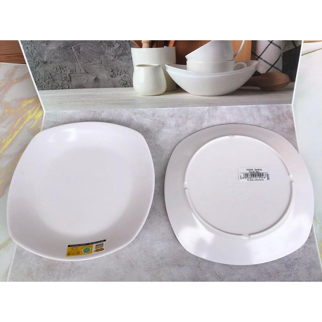 P0506 piring kecil = lepek = pisin = ((2 pcs)) PIRING MELAMIN KECIL 6 INCH GADING Golden Dragon