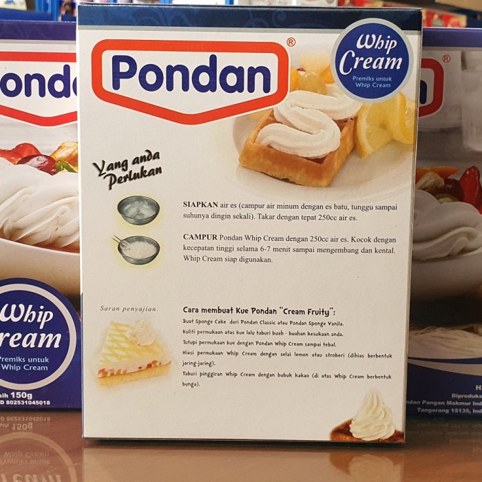 

Krim- Pondan Whip Cream 150Gr -Krim.