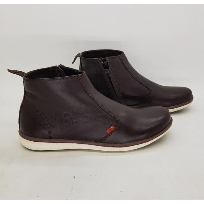 Grosir ZH Sepatu kulit pria premium chelsea boots PR05 Finotti (ada 2 warna) Keren