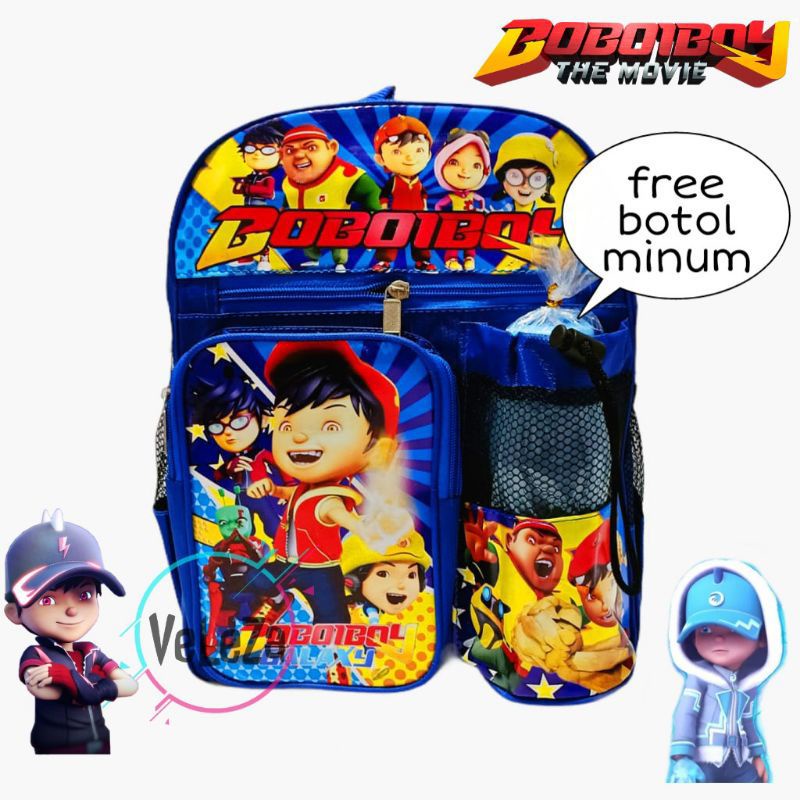 Tas ransel anak karakter Boboiboy free botol minum - Tas anak