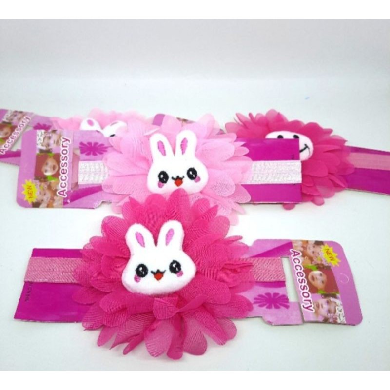 Bandana bayi motif boneka / bandana renda lucu / bandana Murah/ hiasan kepala