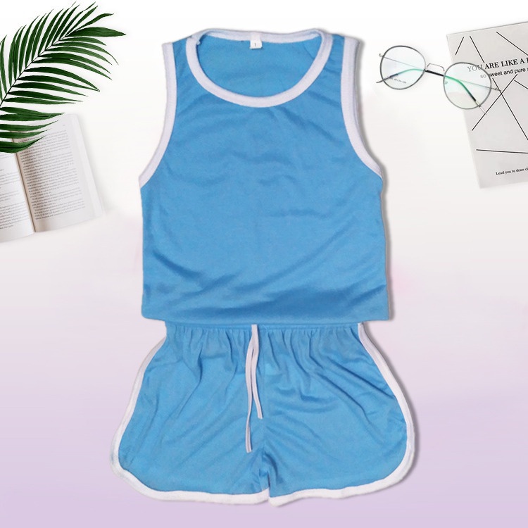 VF - SETELAN SINGLET PLAYFUL COLOUR ANAK / SETELAN BALITA POLOS UNISEX