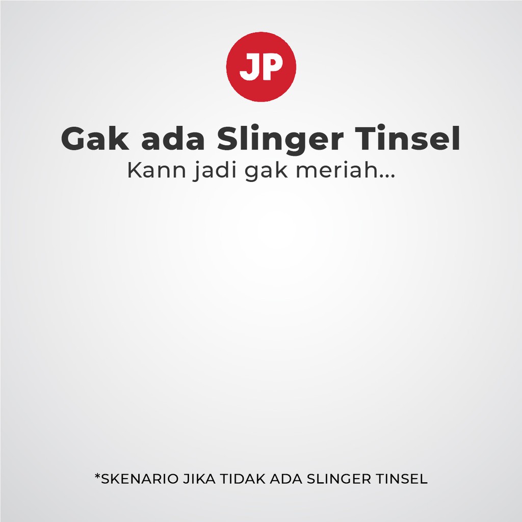 Slinger Tinsel Hias Untuk Dekorasi Pesta Ukuran 2m