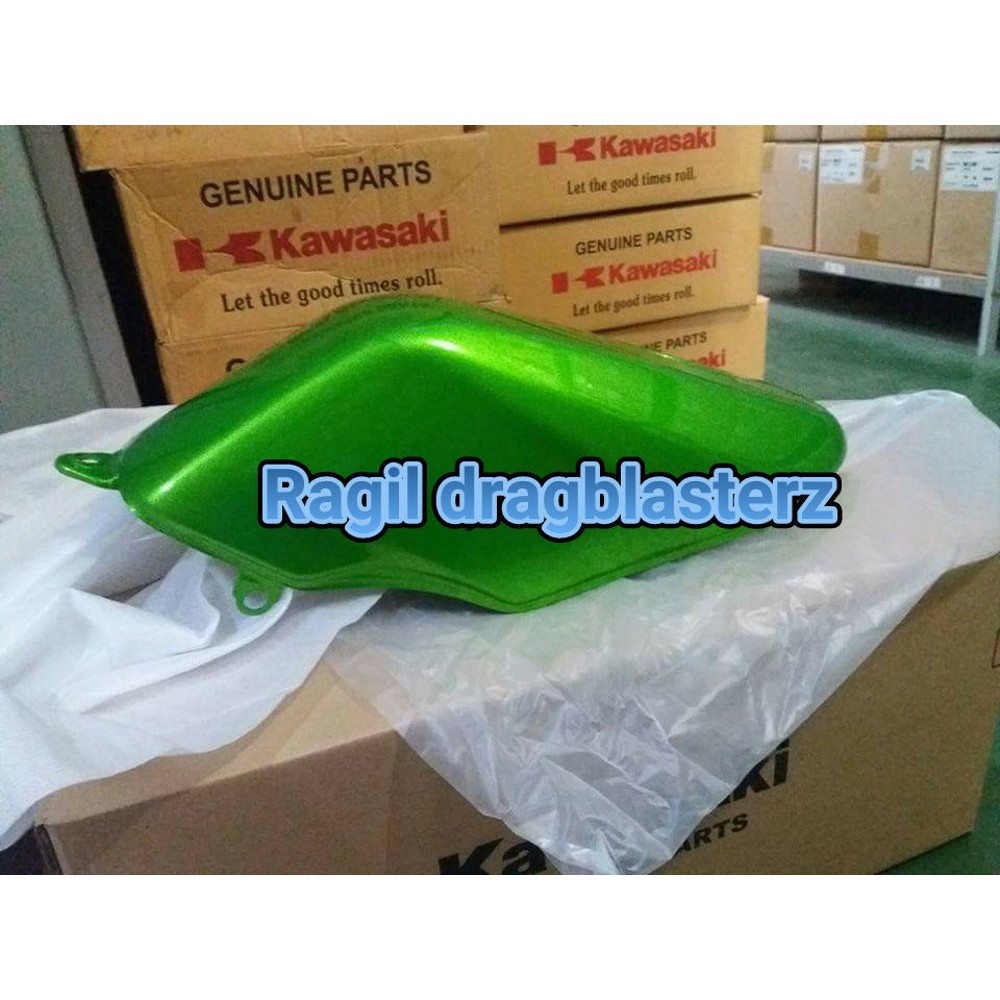 tangki ninja R tangki ninja SS hijau metalik polos  original kaw