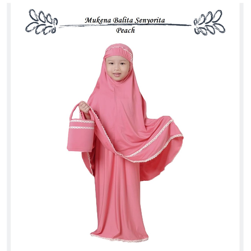 Mukena Anak Baby Bayi Batita Balita 1 2 3 4 5 Tahun Senorita / Mukena Bayi / Mukena Balita / Terbaru-2