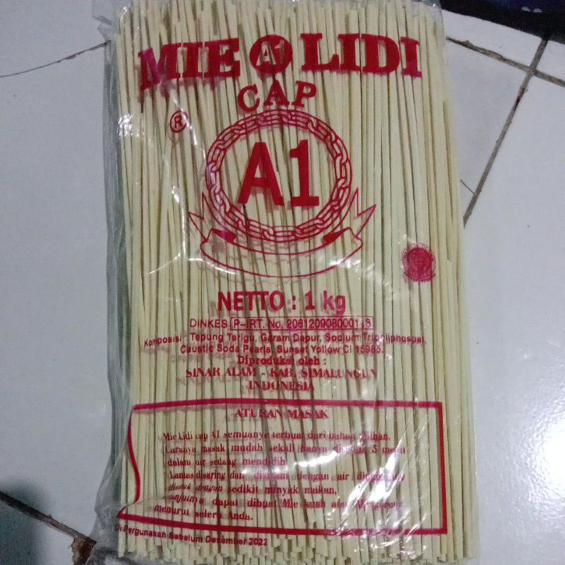 

Mie Lidi putih Cap A1