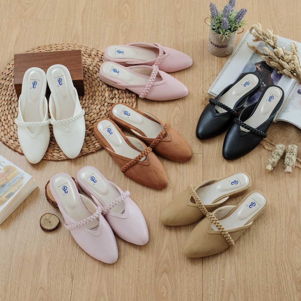 [SIAP KIRIM] ALOISE Mules Slip-On Wanita