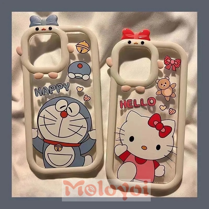 Soft Case Desain Kartun Hello Kitty Doraemon Monster Untuk IPhone 7 8 Plus 13 11 12 14 Pro MAX 14 Plus XR 6 6S X XS MAX SE 2020