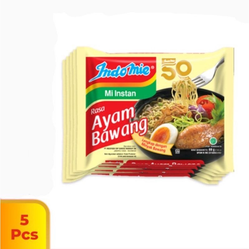 

INDOMIE AYAM BAWANG mie 5 Pcs
