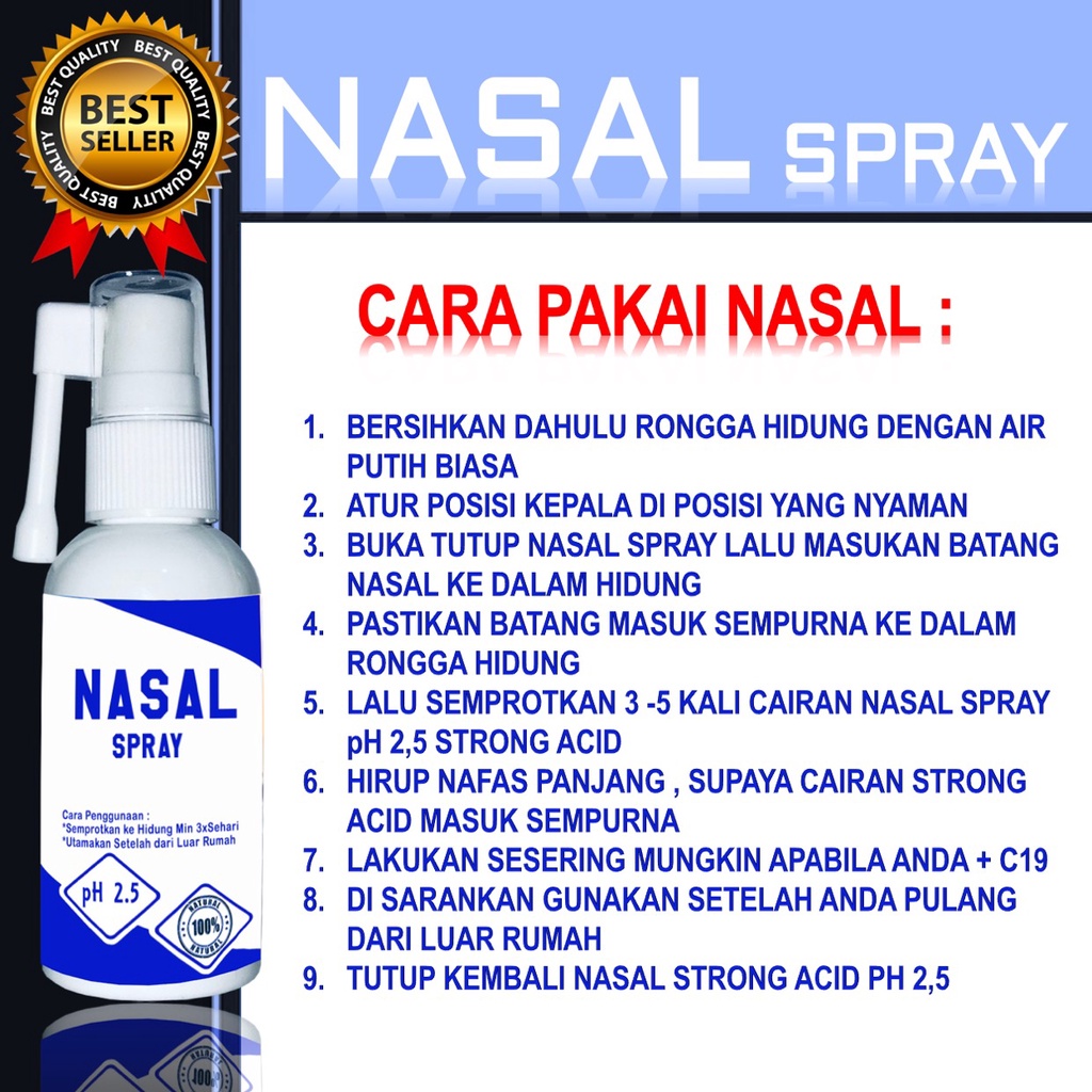 Nasal Spray Anosmmia Semprot Hidung Anti Bakteri Virus Corona Dewasa Anak Balita