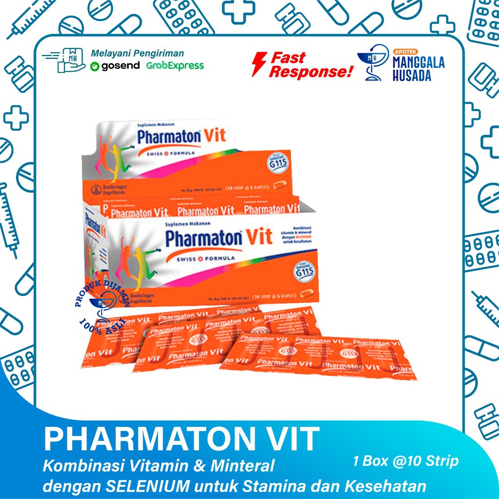 PHARMATON VIT SWISS FORMULA 1 BOX 10 STRIP @ 5 KAPLET