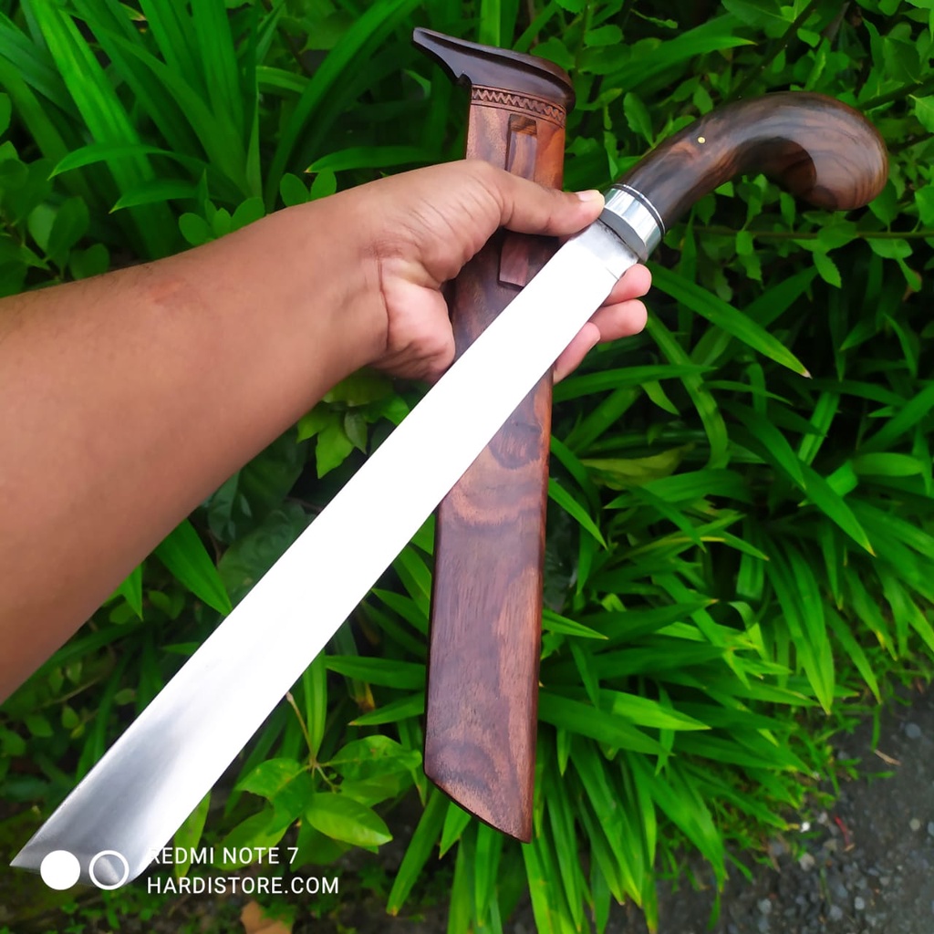 ID PISAU SEMBELIH 31 CM BAJA MODERN SLD HITACHI JAPAN KAYU SONOKELING BONUS SARING KAIN BATIK