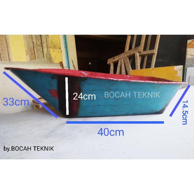 BAK GEROBAK SORONG - dari bahan eks Drum - suku cadang bak angkong / arko / arco