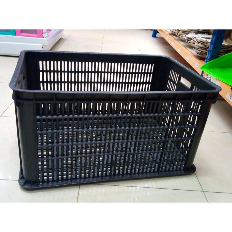 Jual Keranjang Industri Besar Hitam Keranjang Serbaguna Industri Keranjang Krat Buah Krat Rak 0295