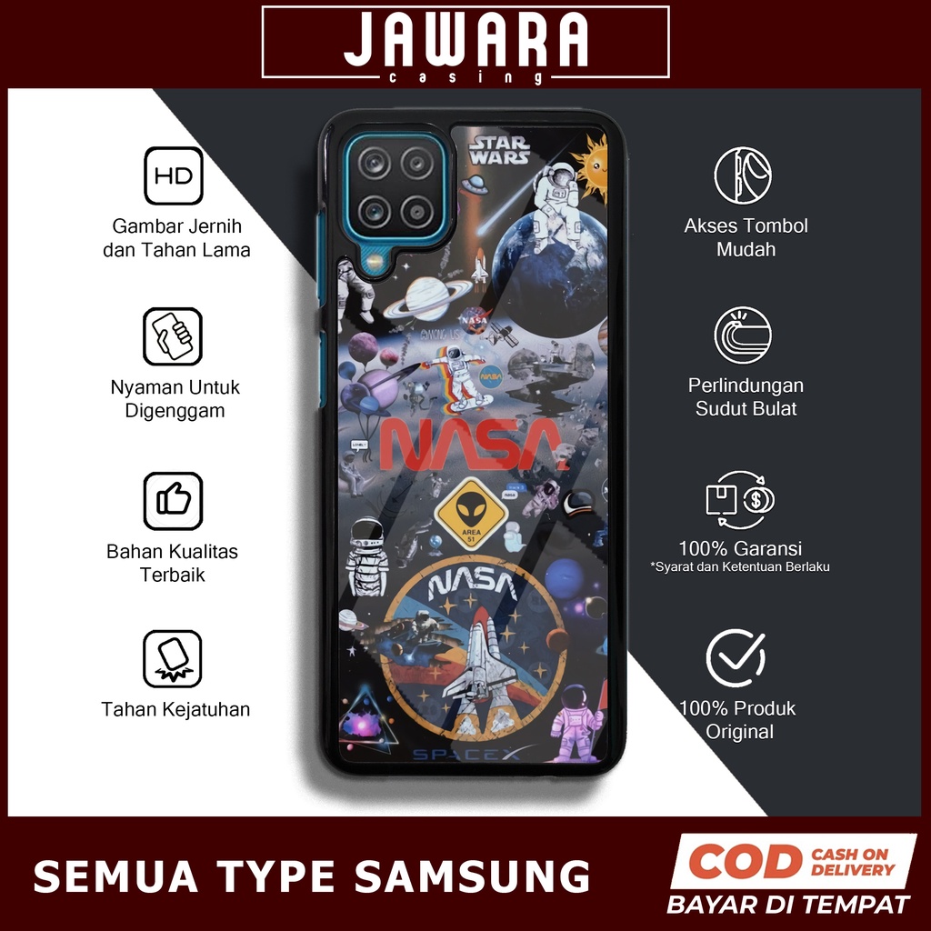 Case Samsung A12 Case Hp Samsung A12 Premium Glossy Jawara Casing [NASA] Casing Hp Samsung A12 Aesth
