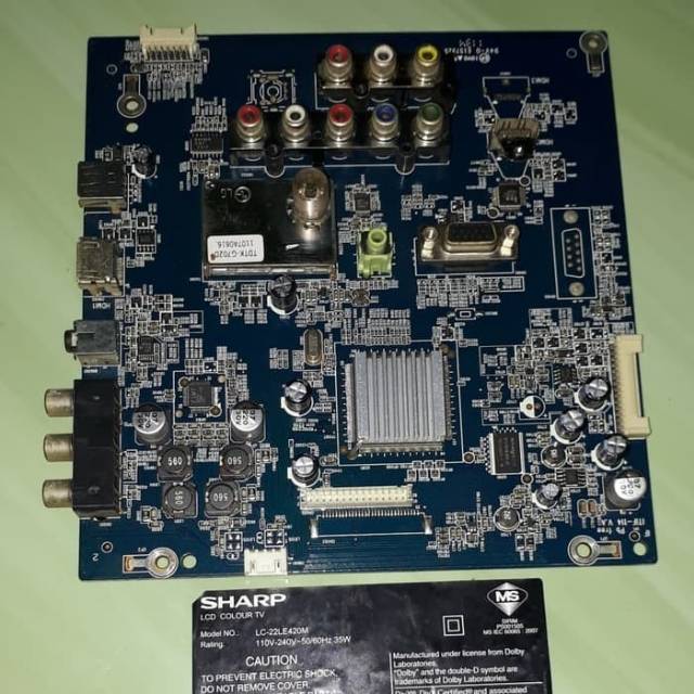 Mainboard Motherboard MB Sharp 22LE420ML 22LE420M 22LE420