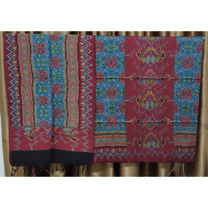 KAIN TENUN BLONGKET LIMAR SUTERA TABUR EMAS