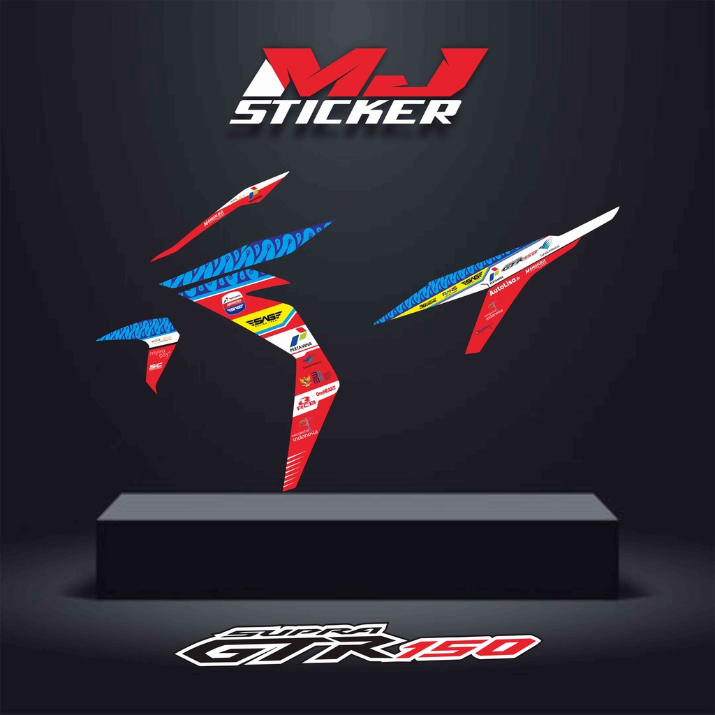 Striping SUPRA GTR Motif Petamina Mandalika