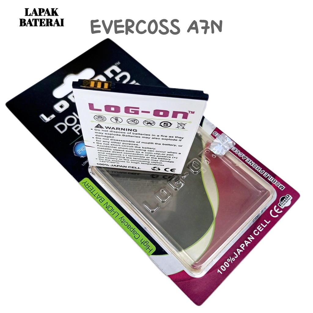 LOG - ON Evercoss A7N Baterai Double IC Protection Battery Batre