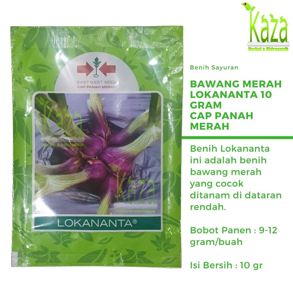 Benih Biji Bawang Merah Lokananta TSS 10 gram Cap Panah Merah