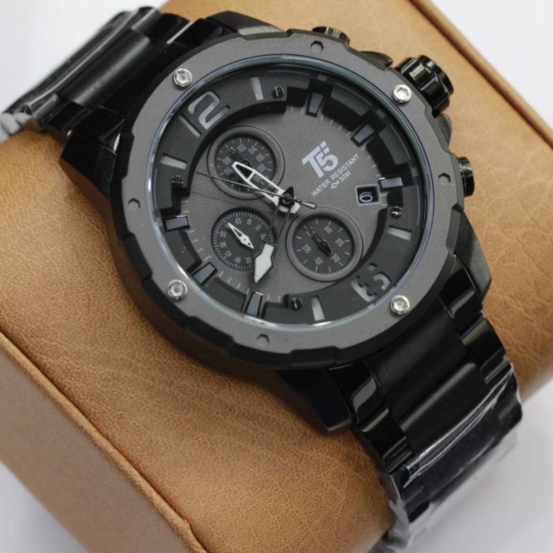 T5 H 3589 Jam tangan pria original ✓ T5 H 3589 original sport crono aktif