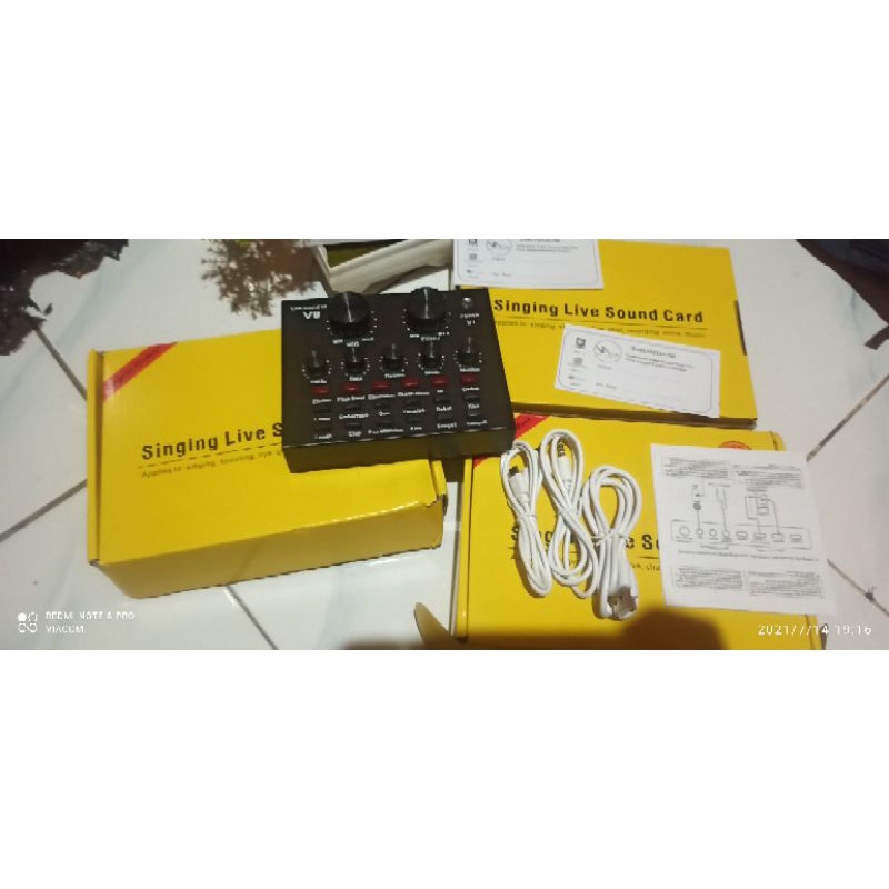 zLive soundcard V8  untuk HP PC Mac Live Broadcast Karaoke Smule WeSing
