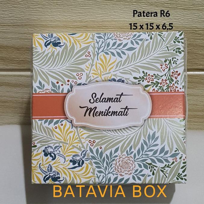 Hot Item Box Snack/Box Kue/Dus Snack 15X15 Type Patera
